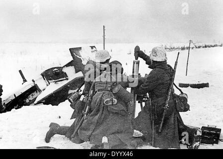 Combattimenti in inverno sul Fronte Orientale, 1942 Foto Stock