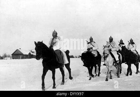 Cavalleria tedesca in Masuria - 1915 Foto Stock