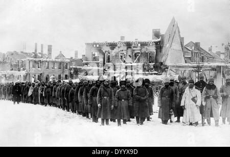 Captive soldati russi in Masuria - 1915 Foto Stock