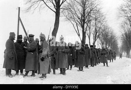 Captive soldati russi in Masuria - 1915 Foto Stock