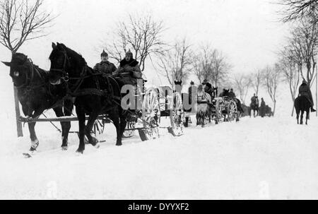 I soldati tedeschi in Masuria - 1915 Foto Stock