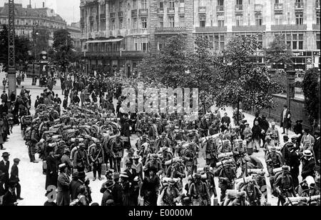 Tedesco truppe ausiliari, 1916 Foto Stock