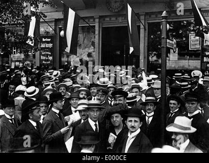 Annuncio del voctory a Namur, 1914 Foto Stock