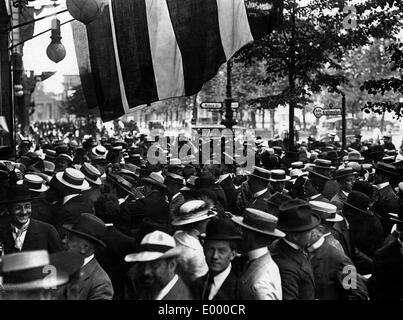 Proclamazione della vittoria a Berlino, 1914 Foto Stock