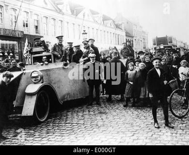 Escort posse del re inglese in Belgio Foto Stock