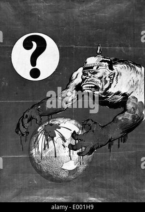 Anti-German propaganda delle forze alleate nella Prima Guerra Mondiale Foto Stock