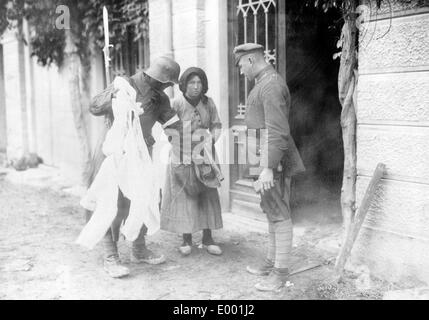 Anti-German propaganda di stampa inglese nella Prima Guerra Mondiale Foto Stock