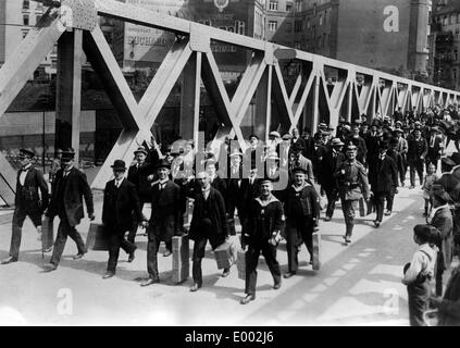 Berlin riservisti, 1914 Foto Stock