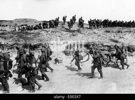 Truppe tedesche in Lettonia, 1915 Foto Stock