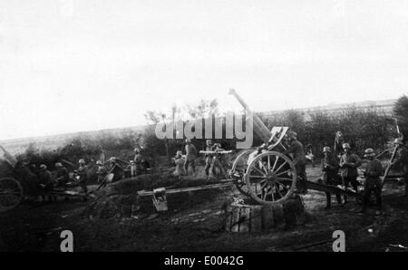 I soldati tedeschi durante la Battaglia di Arras, 1917 Foto Stock