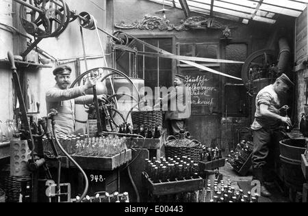 Intervallo di servizio catering per i soldati tedeschi in Francia, 1916 Foto Stock