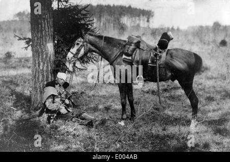 Ferito soldato austro-ungarico, 1915 Foto Stock