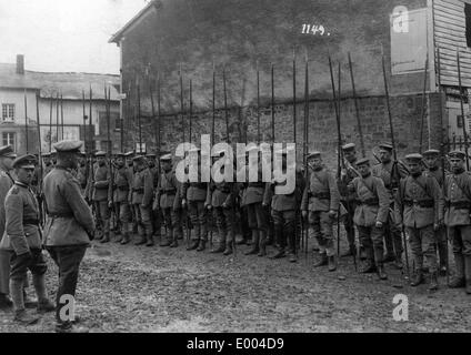 Cavalleria tedesca al fronte occidentale, 1916 Foto Stock