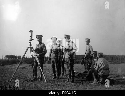 Artiglieria russa posto di osservazione Foto Stock