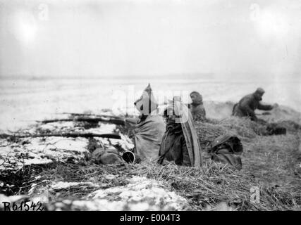 Soldati russi durante il WW I Foto Stock