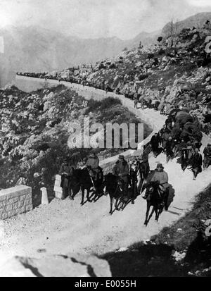 Le truppe austro-ungarico in Montenegro, 1916 Foto Stock