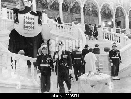 Il matrimonio di Grace Kelly e il Principe Ranieri III di Monaco, 1956 Foto Stock