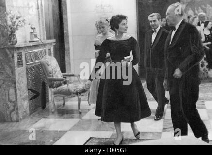 Konrad Adenauer a Tehran, 1957 Foto Stock