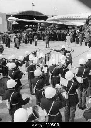 Konrad Adenauer in Iran, 1957 Foto Stock