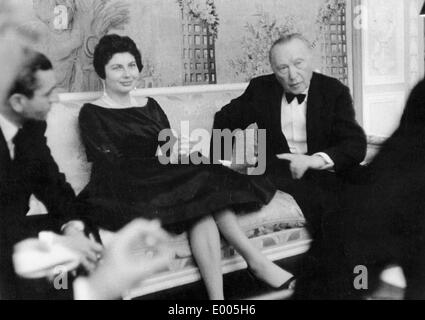 Konrad Adenauer in Iran, 1957 Foto Stock