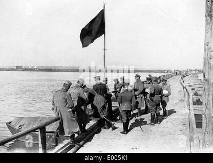 Ufficiali tedeschi in Serbia, 1915 Foto Stock