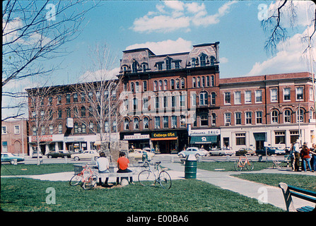 Sul lato est della piazza centrale in Keene New Hampshire Foto Stock