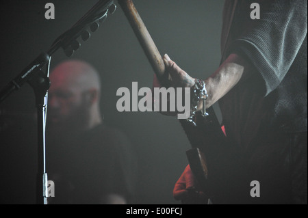 New Model Army presso la Oxford O2 Il 23 aprile 2014 come parte della gamba del Regno Unito del tour per il loro dodicesimo album in studio Foto Stock