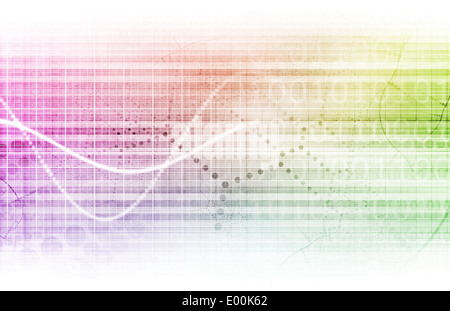 La protezione digitale industria attraverso i dati Online arte Foto Stock