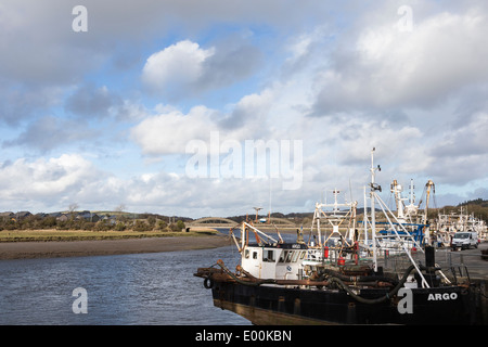 Dee Estuary & Porto a Kirkcudbright in Dumfries & Galloway. Foto Stock