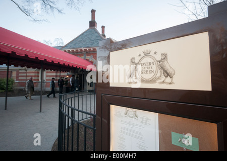 La recente riapertura Taverna sulla verde nel Central Park di New York Foto Stock