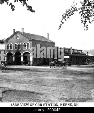 Cheshire Railroad Station in Keene, New Hampshire Foto Stock