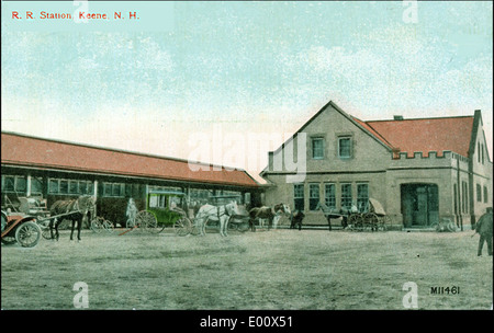 Cheshire Railroad Station (nuovo) in Keene, NH Foto Stock