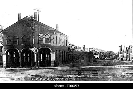 Cheshire Railroad Station in Keene, NH Foto Stock