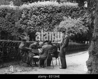 Il Bois de Boulogne di Parigi, 1963 Foto Stock