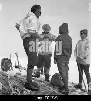Gli alpinisti (Alti Tauri) in Austria, 1969 Foto Stock