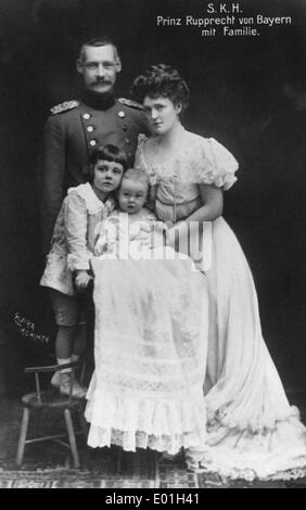 Rupprecht di Baviera con la principessa Gabrielle, intorno al 1905/06 Foto Stock