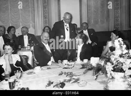 Joseph Goebbels, Andre Francois-Poncet e Bernardo Attolico, 1937 Foto Stock