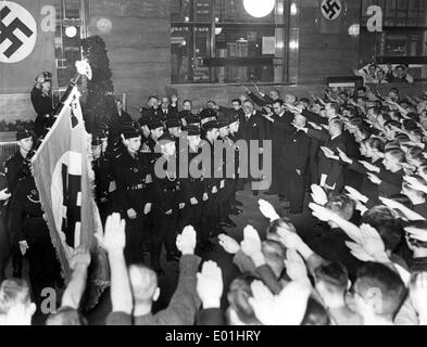 Società in rotolo la casa editrice Scherl a Berlino, 1938 Foto Stock