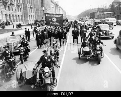 La crisi economica mondiale: fame dimostranti a Washington D.C., 1936 Foto Stock