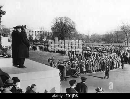 La crisi economica mondiale: fame dimostranti a Washington D.C. Foto Stock