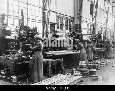 La fabbrica di munizioni di Krupp, 1917 Foto Stock