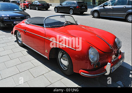 Porsche Speedster 356 una decappottabile 1600 S, Monaco di Baviera, Baviera, Baviera, Germania Foto Stock