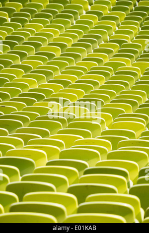 Dettaglio delle sedi vuote allo Stadio Olimpico di Monaco di Baviera Germania Foto Stock