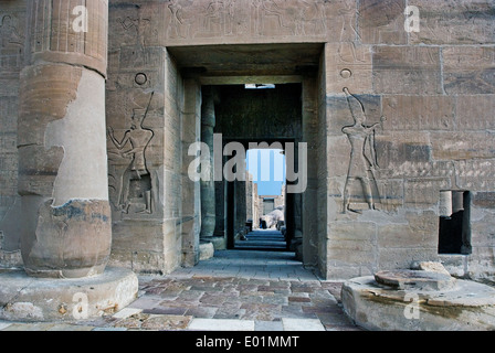 Ramesseum : la sepoltura tempio del faraone Ramses II il Grande(1303-1213 A.C. XIX dyn.). Foto Stock