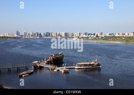 Dubai Creek panorama. Emirati Arabi Uniti Foto Stock