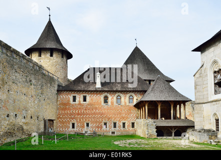 All'interno della fortezza Khotyn Foto Stock