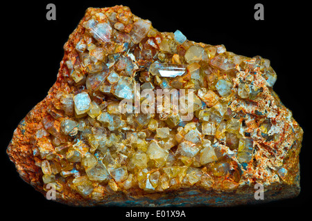 Aggregato di cristalli Foto Stock
