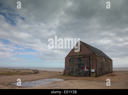 La Maria Stanford scialuppa di salvataggio casa di Dungeness Kent Primavera 2014 Foto Stock