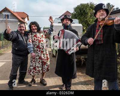 Mascherata di carnevale in Repubblica Ceca Foto Stock