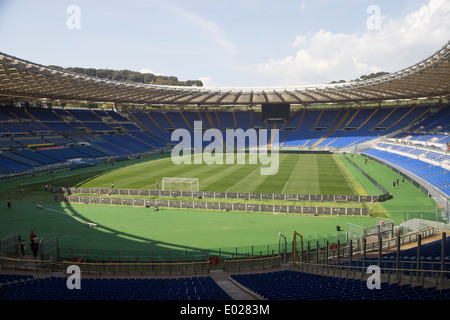 Roma, Italia - stadio Olimpico vuoto Foto Stock